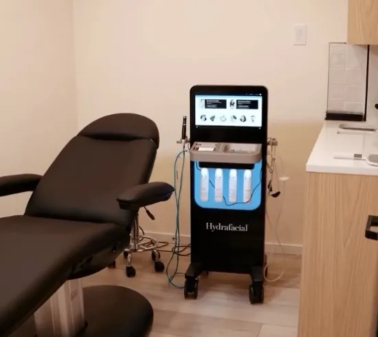 The HydraFacial treatment room at Future Face & Body